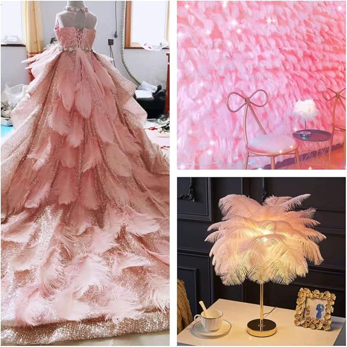 Ballinger Light Pink Ostrich Feathers - Image 6