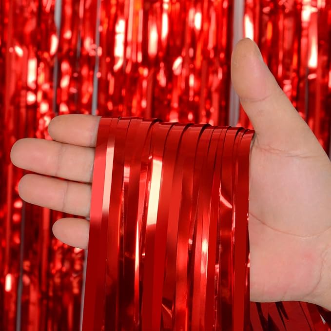 Foil Fringe Curtains Party Decorations - Image 2