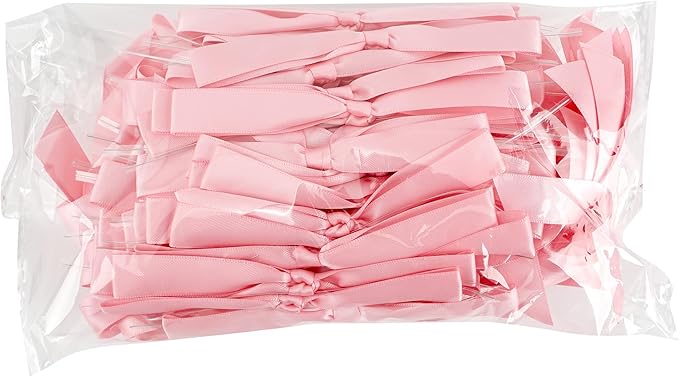 50 PCs Pink Bow 5 Inch Long Tail Bows - Image 6
