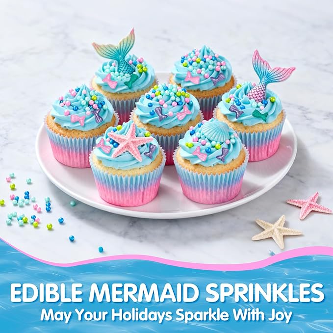 Mermaid Sprinkles, Edible Pearl Sprinkle - Image 2