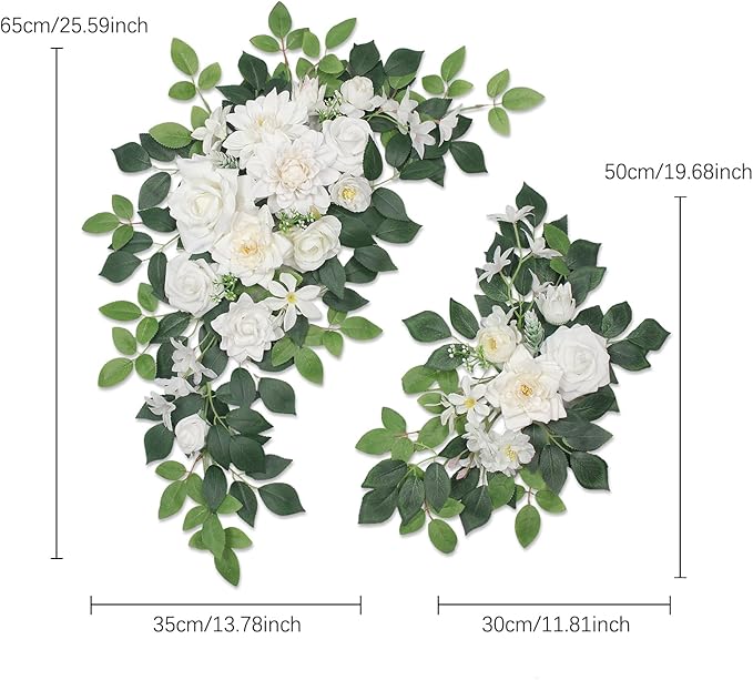 Pack of 2 Artificial Flowers for Backdrop Decoration, Wedding Arch Flowers - Image 5