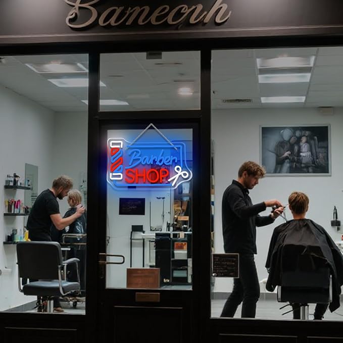 Looklight Barber Shop Neon Sign Dimmable Barber Pole Led Signs - Image 3