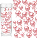 100PCS Dark Pink Faux Pearls Beads by ZEBMOON