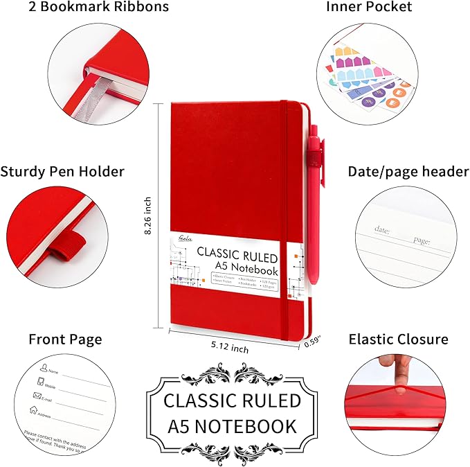 feela 5 Pack Journal Notebook Bulk - Image 2