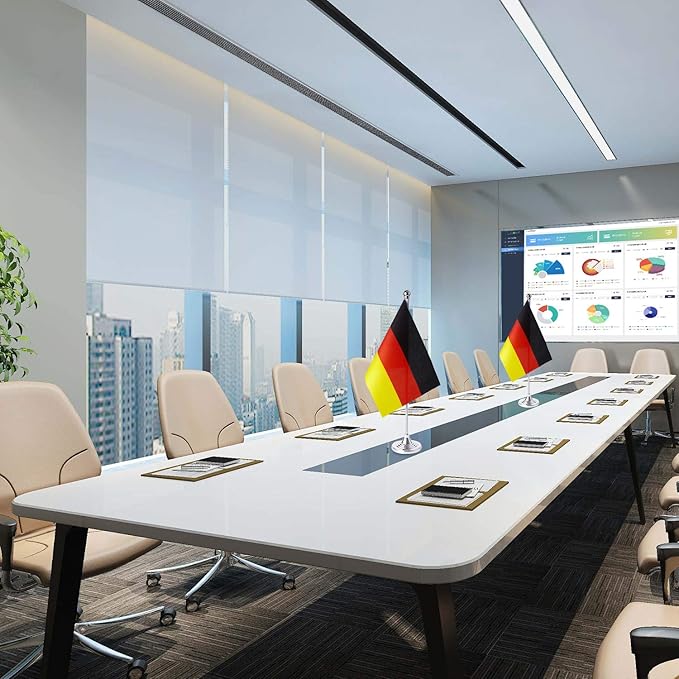 ZXvZYT 2 Pack Germany flag German Table Flag Small Mini German Desk Flags - Image 3
