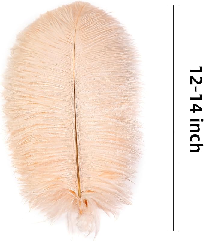 Ballinger Light Salmon Ostrich Feathers - Image 3