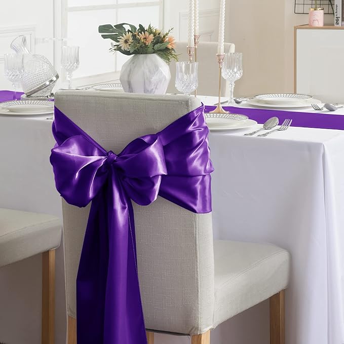 24Pack Table Runner 12 x 108 Inches Satin Silk Table Runner - Image 6