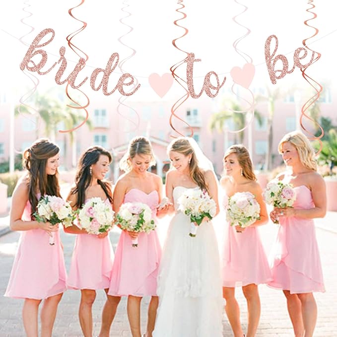 Light-Pink Rose-Gold Bachelorette Party-Decorations - Image 5