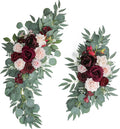 ponatia Wedding Arch Flowers, Artificial Burgundy Wedding Flowers by ponatia