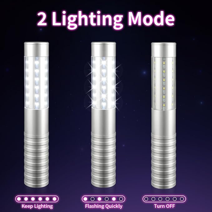 WILON Bottle Service Lights Rechargeable Bottle Service Sparklers Reusable - Image 3