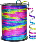 KMER LIFE Premium Rainbow Shiny Curling Shiny Ribbon, 1/5" Wide x 500 Yards by KMERLIFE