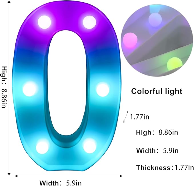 Foaky Colorful LED Number Lights - Image 2