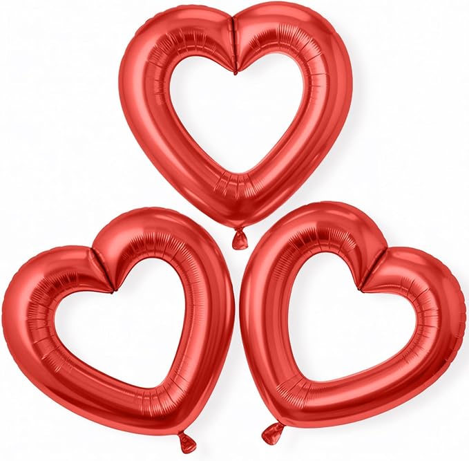 Red Heart Balloons by vibzox