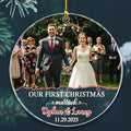 Customized Our First Christmas Married Ornament, Personalized Date/Names & by BixDori