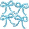 4 Pcs Blue Bow Balloons Bow Birthday Party Decorations by Unknown