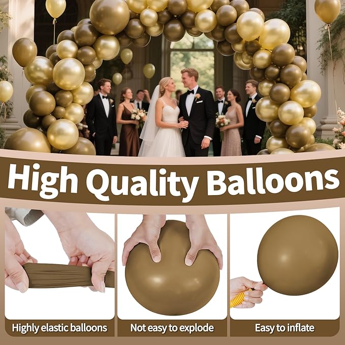 KAWKALSH Brown Balloon 12 Inch - Image 2