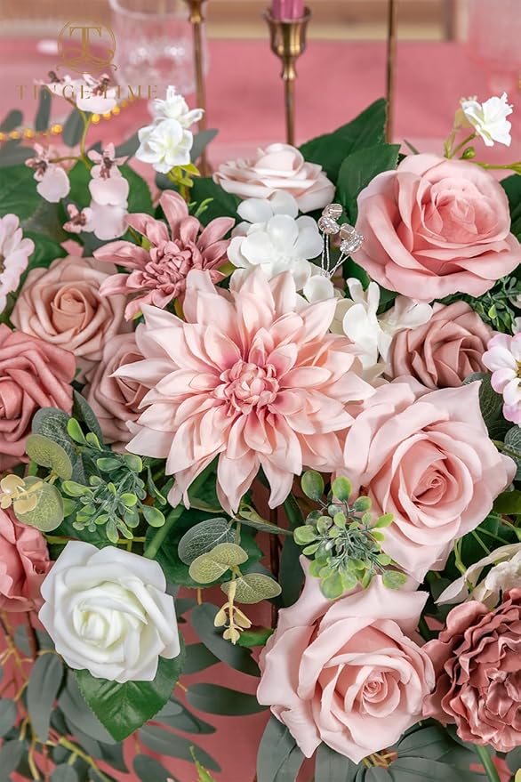TINGE TIME Artificial Sweetheart Flower Swag - Image 8