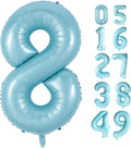 40 Inch Big Blue 8 Balloon Number Foil Helium Number Balloons 0-9 Jumbo Giant by Lnhiya