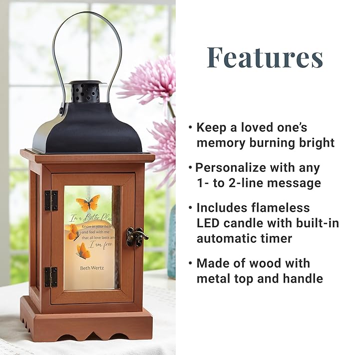 Let's Make Memories Personalized Memorial Lantern - Image 3