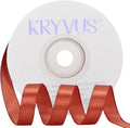 Copper Satin Ribbon 3/8 inch X Continuous 25 Yards, Single Face Polyester by Kryvusribbon