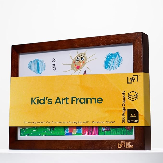 Kids Art Frames 8.5x11, Front Opening Artwork Display Frame by Artkiddo