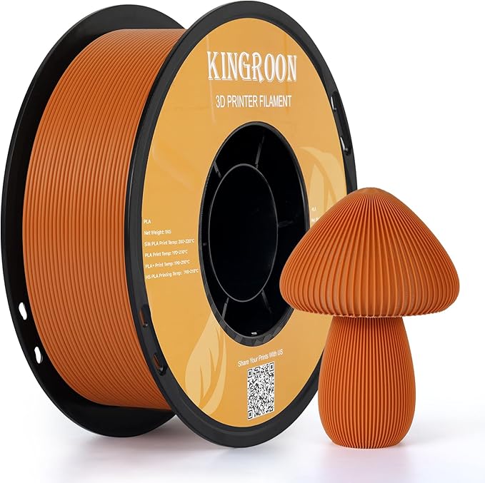 Kingroon PLA Filament 1.75mm 3D Printer Filament Light Brown Pla Filament 1kg by PrintsPerfectAlways