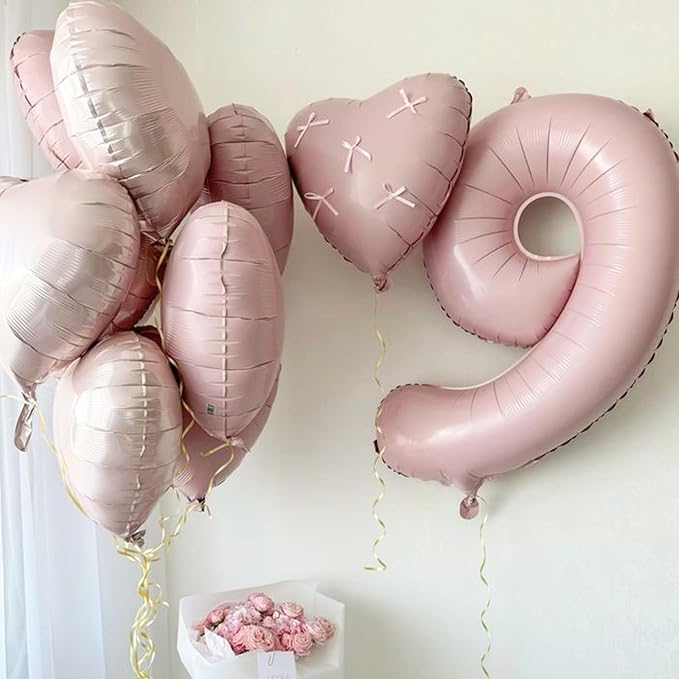 Light Pink Heart Balloons - Image 4