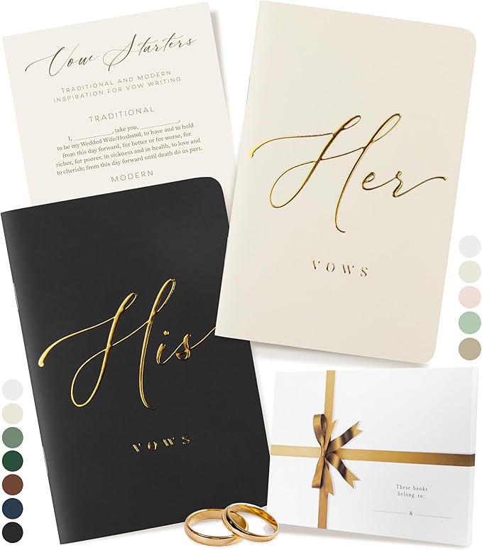 ARTESORI Premium Wedding Vow Book by Artesori