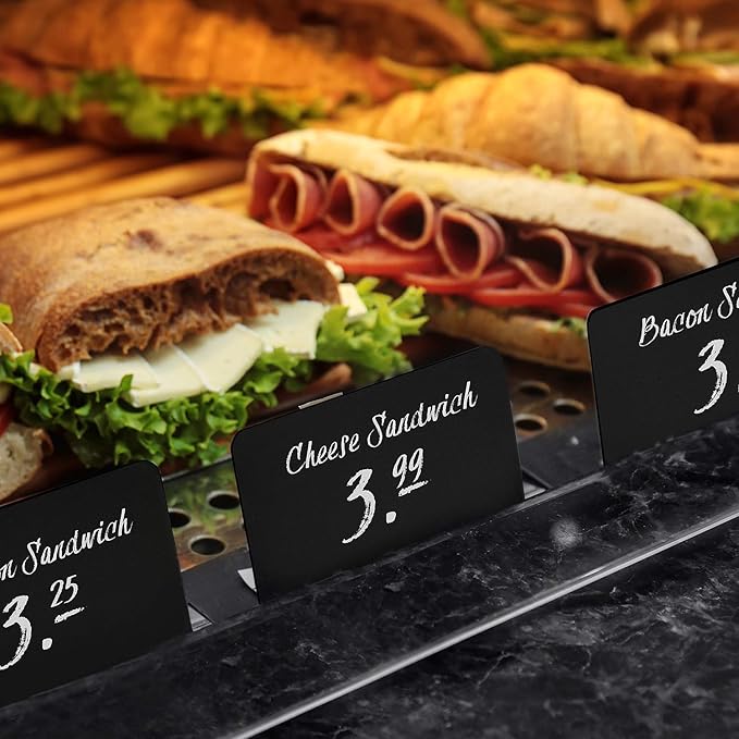 10 Pack Mini Chalkboard Signs 3x4 inch – Erasable Food Signs - Image 9