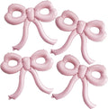 4 Pcs Light Pink Bow Balloons Bow Party Decorations by Unknown