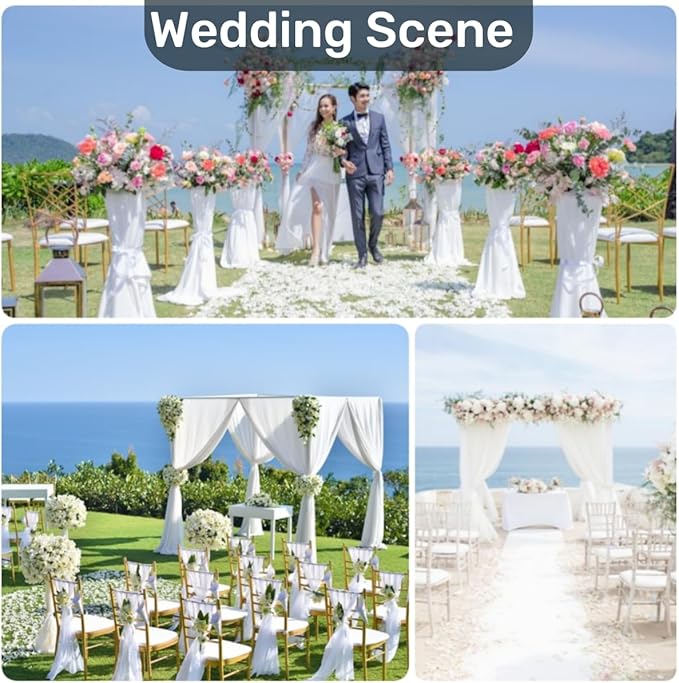 Portable Pipe and Drape Heavy Duty Backdrop Stand, ADJ Metal Frame and Heavy - Image 8