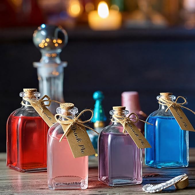 Baderke 18 Pcs 4oz Glass Potion Bottles Favor Jars - Image 5