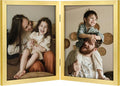 decorUhome Double 8x10 Picture Frame Vertical, Engineered Wood Bifold Photo by decorUhome
