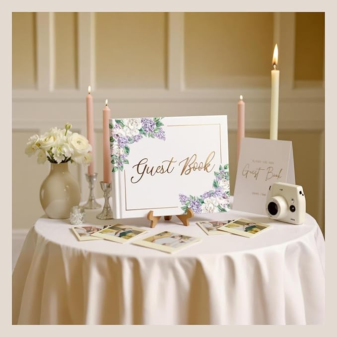 Wedding Guest Book for Guests to Sign, Elegant Wedding Guestbook Ideas - Image 2