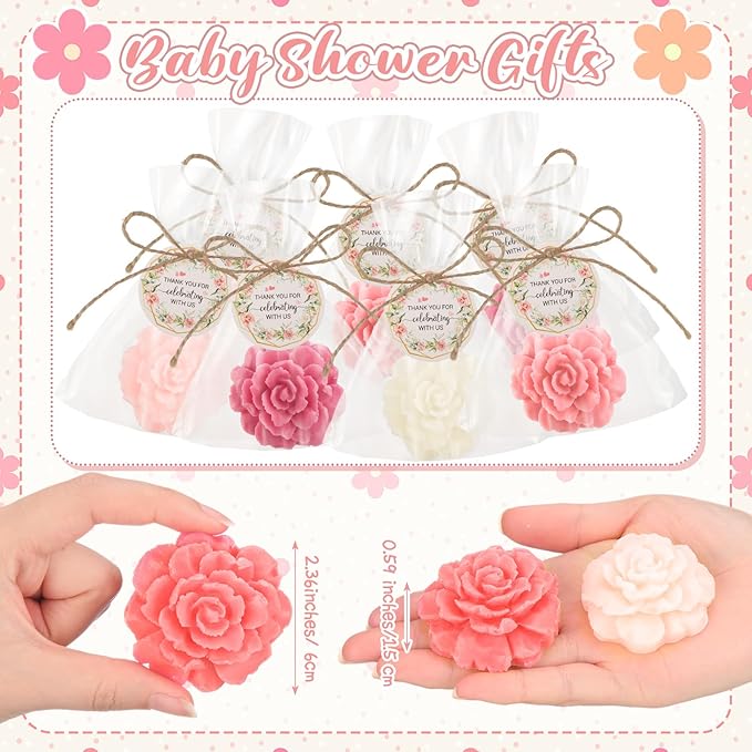 Demissle 20 Set Flower Mini Soaps - Image 2