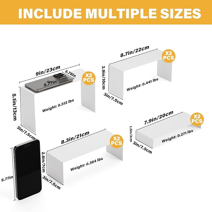 Black Matte Metal Display Stand, Metal Rectangular Display Shelf - Image 4