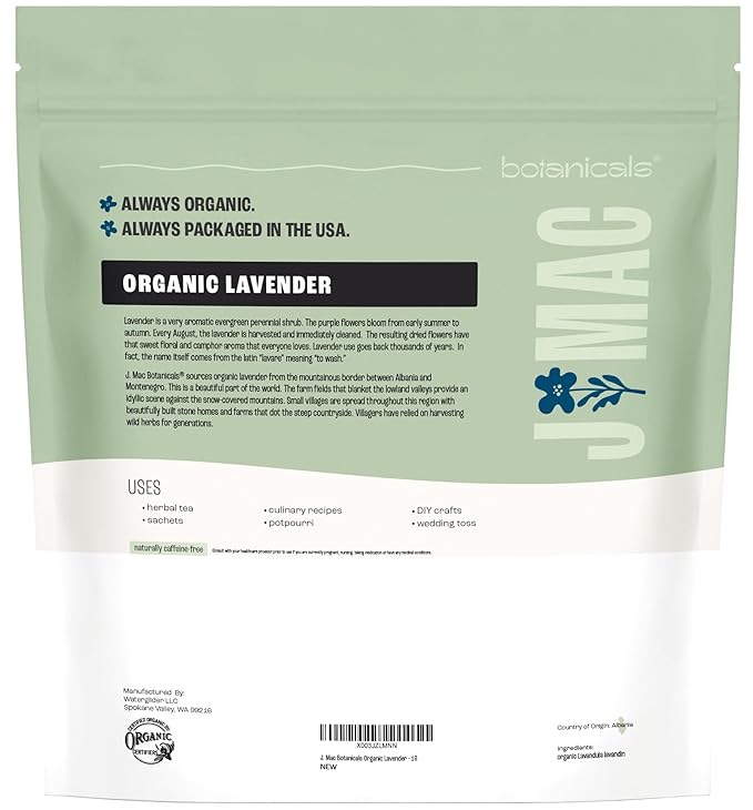 J MAC BOTANICALS, Organic Lavender Buds Bulk, Dried Flowers - Image 8