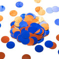 Orange Blue Table Confetti Party Decorations Metallic Circle Dot Confetti by WEVEN