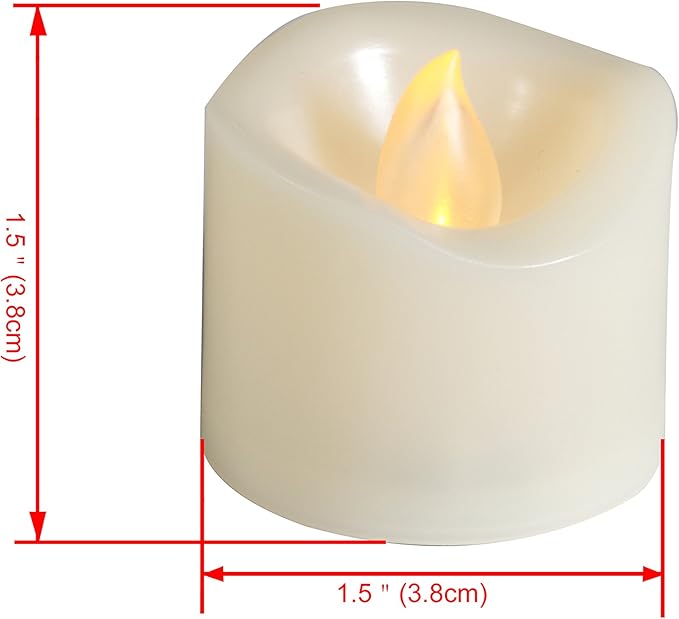 CANDLE CHOICE Battery Operated Flameless Tea Lights Votives Realistic - Image 4