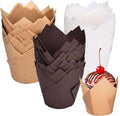 Tulip Cupcake Liners for Baking 200 Cups, Unbleached Parchment paper Muffin by Unknown