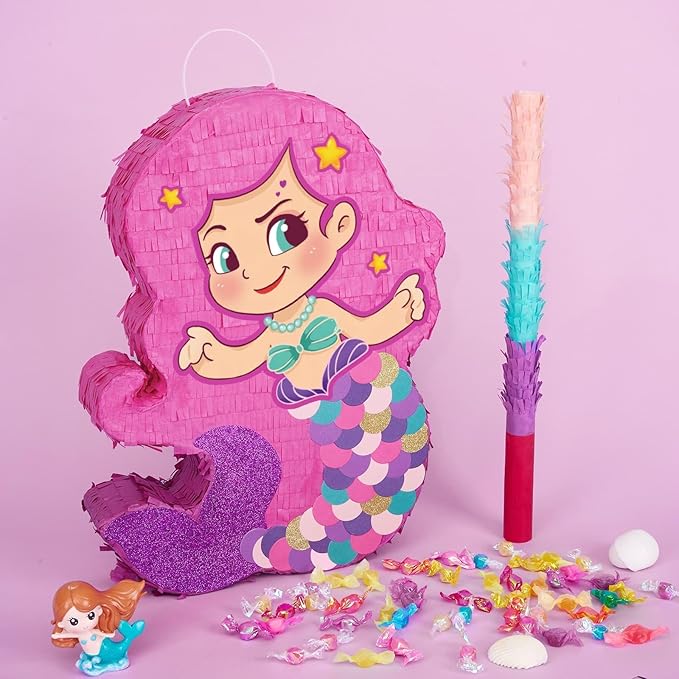 WERNNSAI Mermaid Piñata-Mermaid Party Piñata - Image 2