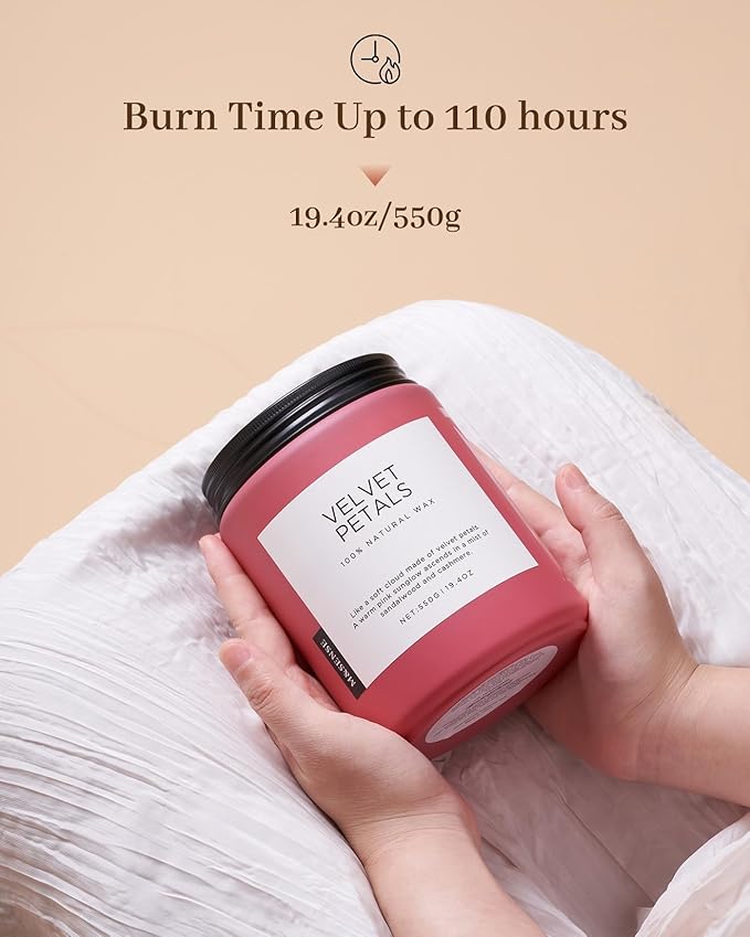 M&SENSE Velvet Petals Large Soy Candles - Image 4