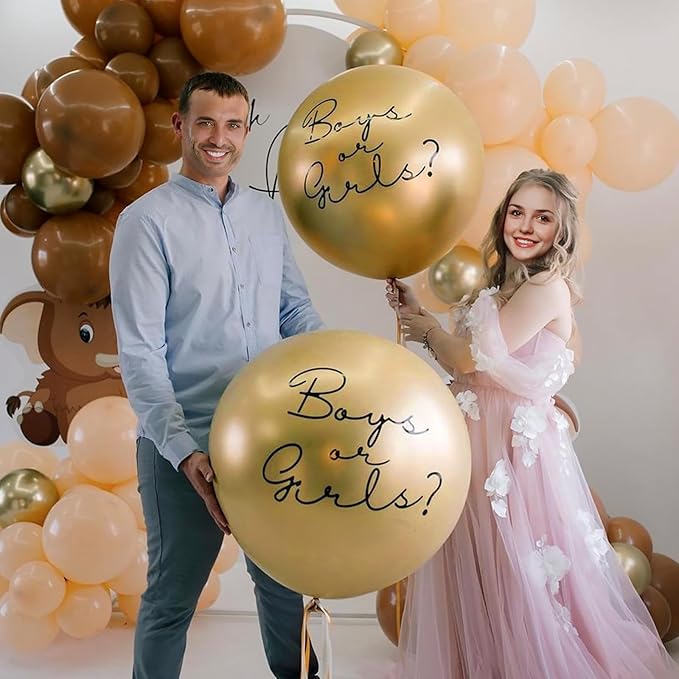 36 inch Metallic Gold Giant Balloons, balloons garland or arch as wedding - Image 4