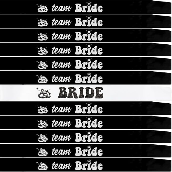 12 PCS Bride Sash Bachelorette Party Bride to Be Team Bride Sashes Maid of by Unknown