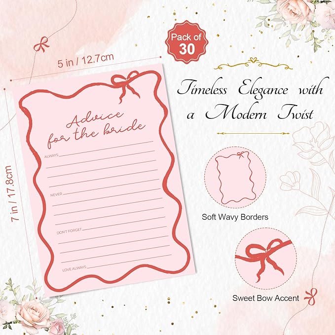 DEEKA 30 PCS Bridal Shower Games Card - Image 2