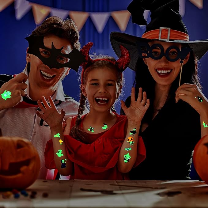 Luminous Halloween Temporary Tattoos - Image 4