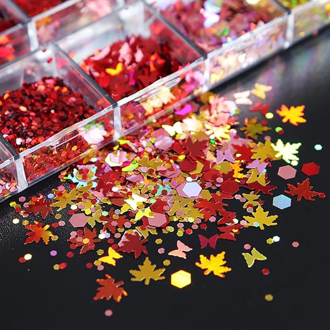 Maple Leaves Confetti by YWWQSJH