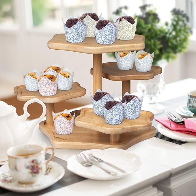 160pcs Tulip Paper Cupcake & Muffin Liners Oil Resistant - Image 6