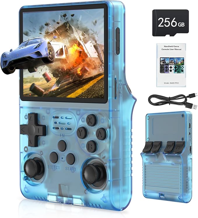 FVBADE R40S PRO Handheld Game Console 3.5 inch IPS Screen Mini Retro Console by FVBADE