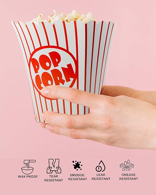 125 Pack Popcorn Boxes Movie Night Popcorn Bags - Image 5